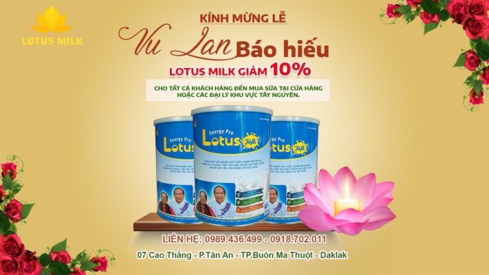 Mừng lễ Vu Lan cùng Lotus Milk