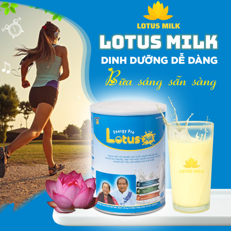 Bữa sáng dinh dưỡng sẵn sàng cùng Lotus Milk
