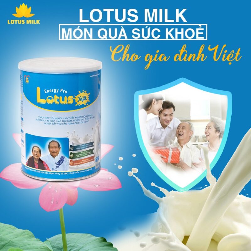 Lotus Milk - Món quà sức khỏe cho gia đình Việt