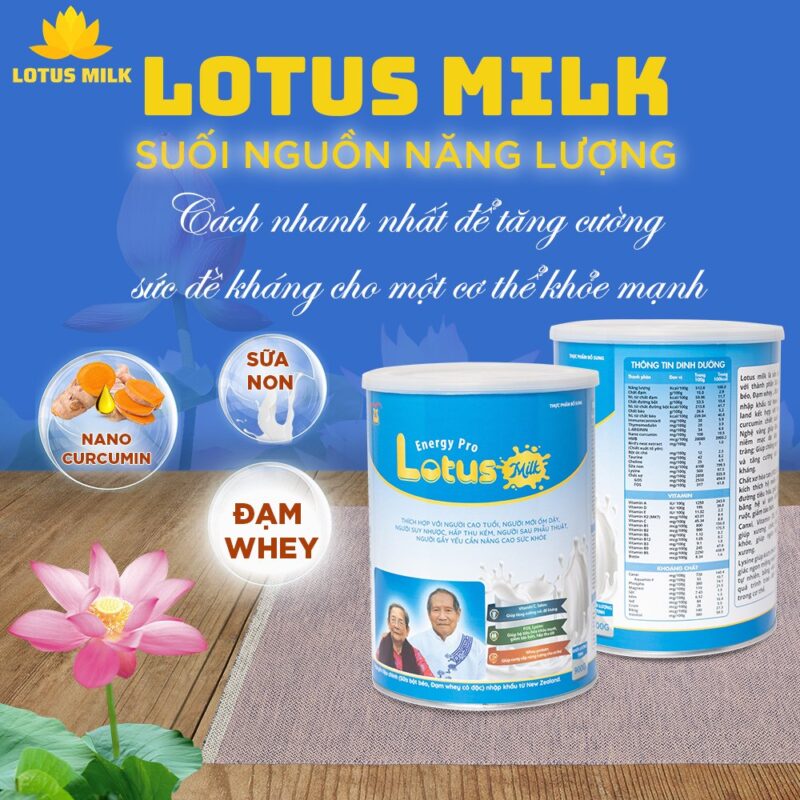 Lotus Milk cách nhanh nhất để tăng cường đề kháng cho một cơ thể khỏe mạnh