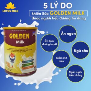 5 Lý do người tiểu đường tin dùng sữa Golden Milk