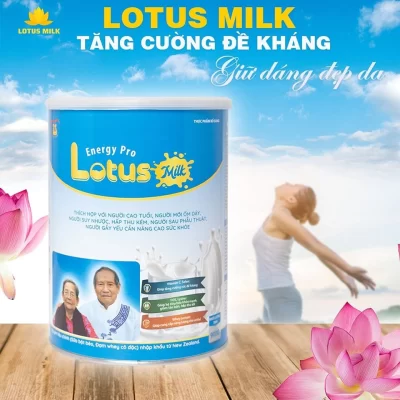 Lotus Milk tăng cường đề kháng - giữ dáng đẹp da
