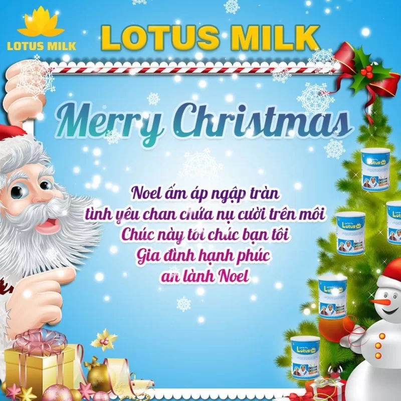 Lotus Milk Chúc Mừng Giáng Sinh 2022