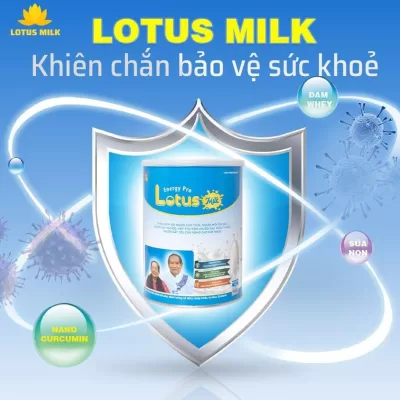 Lotus Milk - Kiên chắn bảo vệ sức khỏe