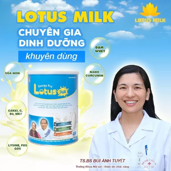 Những lý do chuyên gia khuyên bạn nên dùng Lotus Milk (sữa dinh dưỡng cho người trên 16 tuổi)