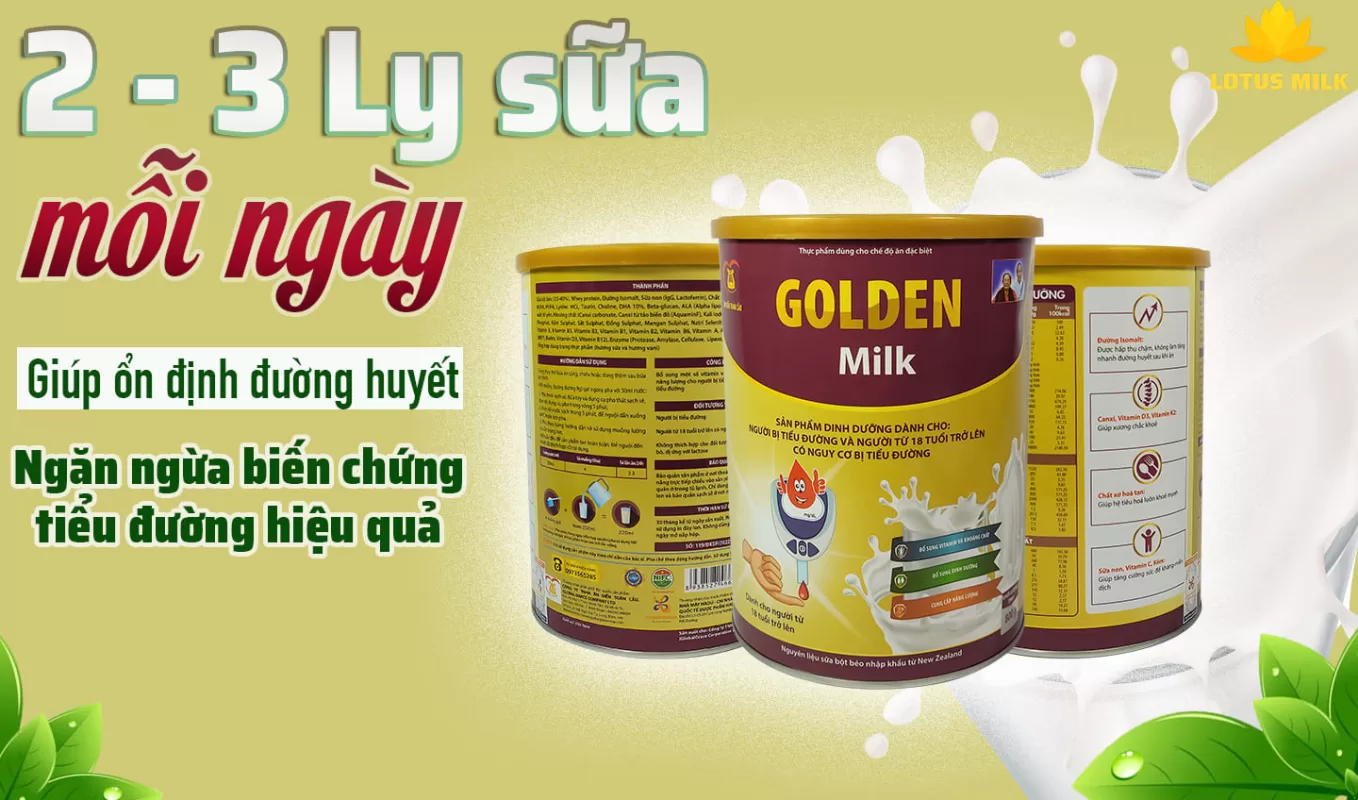 2 Ly sữa Golden Milk mỗi ngày - Ổn định đường huyết, ngăn ngừa biến chứng tiểu đường hiểu quả